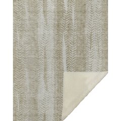 Premium Machine Washable ASB694 Beige 50" x 70" Sherpa Throw Blanket