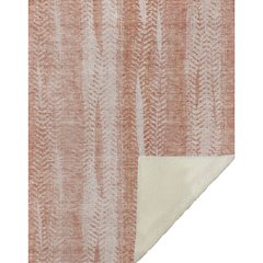 Premium Machine Washable ASB694 Coral 50" x 70" Sherpa Throw Blanket