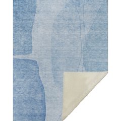 Premium Machine Washable ASB696 Blue 50" x 70" Sherpa Throw Blanket