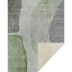 Premium Machine Washable ASB696 Green 50" x 70" Sherpa Throw Blanket