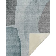 Premium Machine Washable ASB696 Teal 50" x 70" Sherpa Throw Blanket