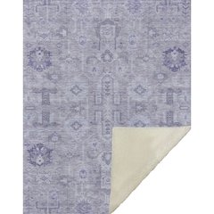 Premium Machine Washable ASB697 Lavender 50" x 70" Sherpa Throw Blanket