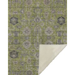 Premium Machine Washable ASB697 Olive 50" x 70" Sherpa Throw Blanket
