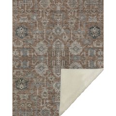 Premium Machine Washable ASB697 Paprika 50" x 70" Sherpa Throw Blanket