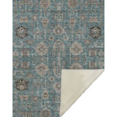 Premium Machine Washable ASB697 Teal 50" x 70" Sherpa Throw Blanket