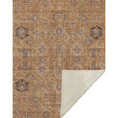 Premium Machine Washable ASB697 Terracotta 50" x 70" Sherpa Throw Blanket