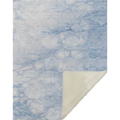 Premium Machine Washable ASB699 Sky 50" x 70" Sherpa Throw Blanket