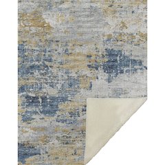 Premium Machine Washable ASB69 Blue 50" x 70" Sherpa Throw Blanket