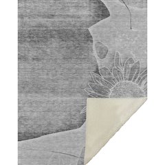 Premium Machine Washable ASB700 Gray 50" x 70" Sherpa Throw Blanket