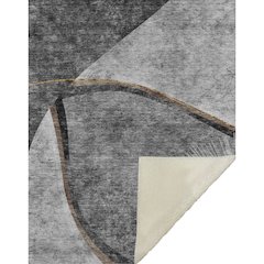 Premium Machine Washable ASB701 Gray 50" x 70" Sherpa Throw Blanket