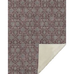 Premium Machine Washable ASB702 Merlot 50" x 70" Sherpa Throw Blanket