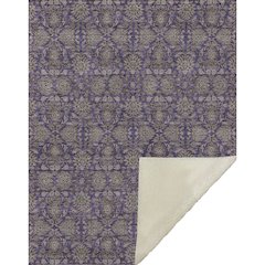 Premium Machine Washable ASB702 Purple 50" x 70" Sherpa Throw Blanket