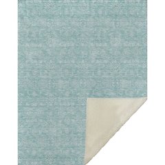 Premium Machine Washable ASB703 Aqua 50" x 70" Sherpa Throw Blanket