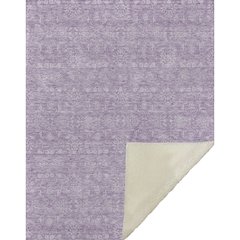 Premium Machine Washable ASB703 Lavender 50" x 70" Sherpa Throw Blanket
