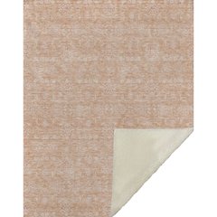 Premium Machine Washable ASB703 Peach 50" x 70" Sherpa Throw Blanket