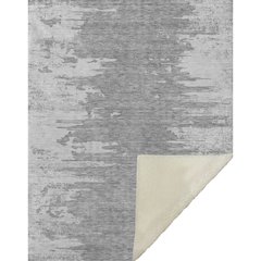 Premium Machine Washable ASB705 Silver 50" x 70" Sherpa Throw Blanket