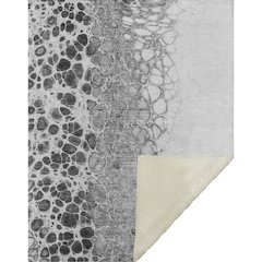 Premium Machine Washable ASB707 Gray 50" x 70" Sherpa Throw Blanket