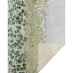 Premium Machine Washable ASB707 Olive 50" x 70" Sherpa Throw Blanket