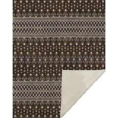 Premium Machine Washable ASB708 Chocolate 50" x 70" Sherpa Throw Blanket