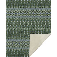 Premium Machine Washable ASB708 Olive 50" x 70" Sherpa Throw Blanket