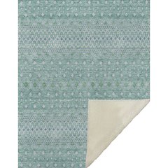 Premium Machine Washable ASB709 Aqua 50" x 70" Sherpa Throw Blanket