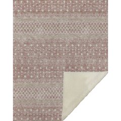 Premium Machine Washable ASB709 Blush 50" x 70" Sherpa Throw Blanket