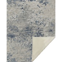 Premium Machine Washable ASB70 Blue 50" x 70" Sherpa Throw Blanket