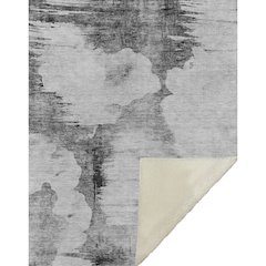 Premium Machine Washable ASB710 Gray 50" x 70" Sherpa Throw Blanket