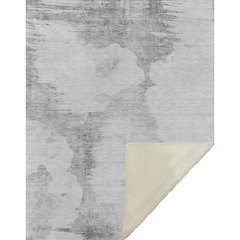 Premium Machine Washable ASB710 Silver 50" x 70" Sherpa Throw Blanket