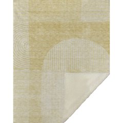 Premium Machine Washable ASB711 Gold 50" x 70" Sherpa Throw Blanket