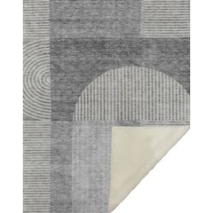 Premium Machine Washable ASB711 Gray 50" x 70" Sherpa Throw Blanket