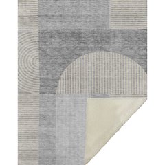 Premium Machine Washable ASB711 Silver 50" x 70" Sherpa Throw Blanket
