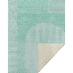Premium Machine Washable ASB711 Teal 50" x 70" Sherpa Throw Blanket