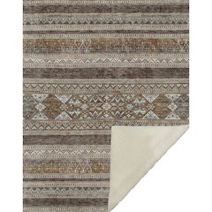 Premium Machine Washable ASB714 Chocolate 50" x 70" Sherpa Throw Blanket