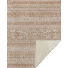 Premium Machine Washable ASB714 Copper 50" x 70" Sherpa Throw Blanket