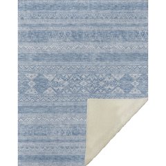 Premium Machine Washable ASB714 Sky 50" x 70" Sherpa Throw Blanket