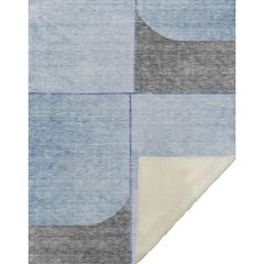 Premium Machine Washable ASB717 Sky 50" x 70" Sherpa Throw Blanket