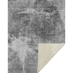 Premium Machine Washable ASB719 Gray 50" x 70" Sherpa Throw Blanket