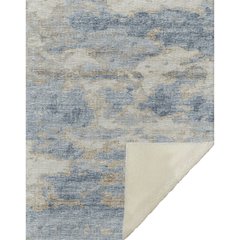 Premium Machine Washable ASB71 Blue 50" x 70" Sherpa Throw Blanket