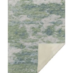 Premium Machine Washable ASB71 Green 50" x 70" Sherpa Throw Blanket