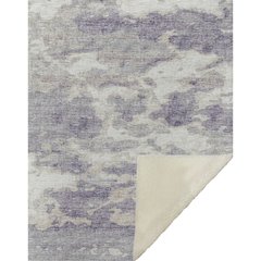 Premium Machine Washable ASB71 Purple 50" x 70" Sherpa Throw Blanket