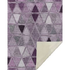 Premium Machine Washable ASB722 Merlot 50" x 70" Sherpa Throw Blanket