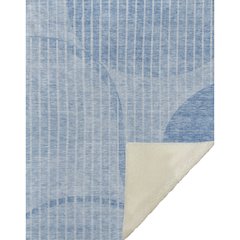 Premium Machine Washable ASB723 Blue 50" x 70" Sherpa Throw Blanket