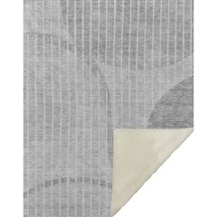 Premium Machine Washable ASB723 Gray 50" x 70" Sherpa Throw Blanket