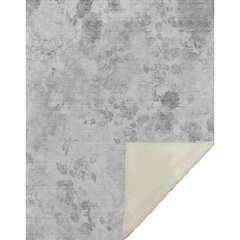 Premium Machine Washable ASB724 Gray 50" x 70" Sherpa Throw Blanket