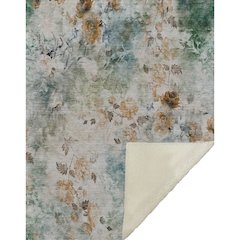Premium Machine Washable ASB724 Teal 50" x 70" Sherpa Throw Blanket