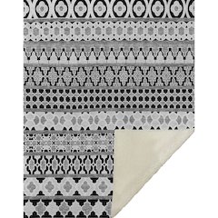Premium Machine Washable ASB726 Black 50" x 70" Sherpa Throw Blanket