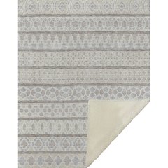 Premium Machine Washable ASB726 Ivory 50" x 70" Sherpa Throw Blanket