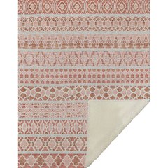 Premium Machine Washable ASB726 Salmon 50" x 70" Sherpa Throw Blanket