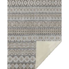 Premium Machine Washable ASB726 Taupe 50" x 70" Sherpa Throw Blanket
